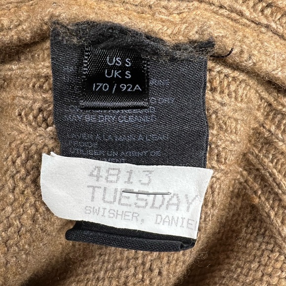 Anthropologie Blair Wool Blend Turtleneck Color Camel Size S Will Fit Medium - Picture 8 of 8